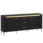 Tv stolek Norica LAZF01 U114 2D3S černá