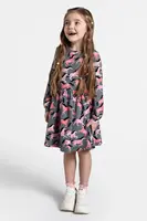 Šaty Coccodrillo zelená barva, mini, NOSTALGIC MEADOW GIRL KIDS