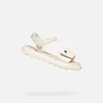 Cream Girls Sandals Geox Puffypop - Girls