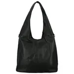 Trendy dámská koženková kabelka na rameno Marlen, černá