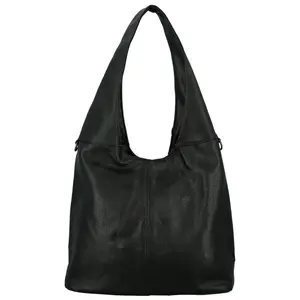 Trendy dámská koženková kabelka na rameno Marlen, černá