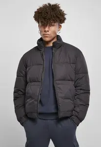 Cropped Puffer Jacket black