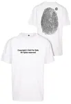 Oversize fingerprint t-shirt white