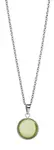 Bering Slušivý ocelový náhrdelník se zeleným krystalem Artic Symphony 430-155-450