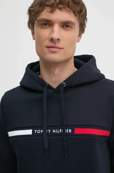 Tommy Hilfiger mikina s kapucí pánská s bavlnou