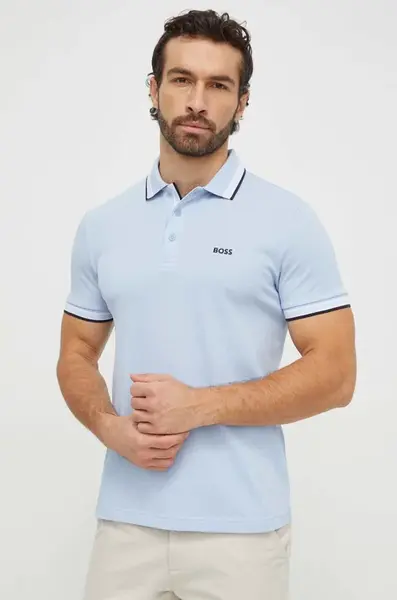 Bavlněné polo tričko BOSS Green Paddy
