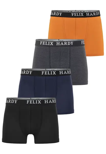 Felix Hardy Boxerky  sivá / oranžová / čierna