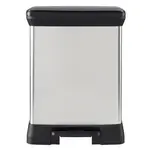 Curver Odpadkový koš Deco Bin Duo 10 + 18 l stříbrný