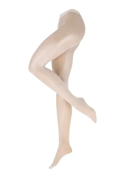 FALKE Jemné pančuchy 'Dot'  biela