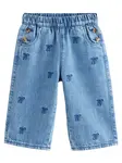 Next Džínsy  modrá denim / červená