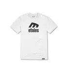 Etnies pánské tričko Icon E S/S White | Bílá | Velikost M | 100% bavlna