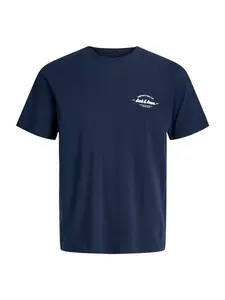 Jack & Jones Junior Tričko 'JJBRANDON'  tmavomodrá / biela