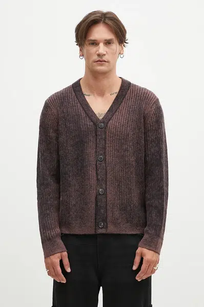 Svetr s příměsí vlny Paul Smith hnědá barva, M1R-917Y-N02506