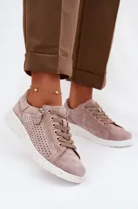 Dámske semišové mokasíny EVENTO s zipsom