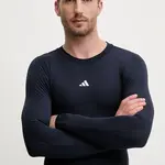 Tréninkové tričko s dlouhým rukávem adidas Performance Techfit tmavomodrá barva, JE6705