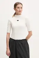 Tričko The North Face béžová barva, s pologolfem, NF0A89C3QLI1