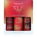 BodyGliss Sensual Delight Travel Edition masážny olej na silikónovej báze darčeková sada 3x50 ml