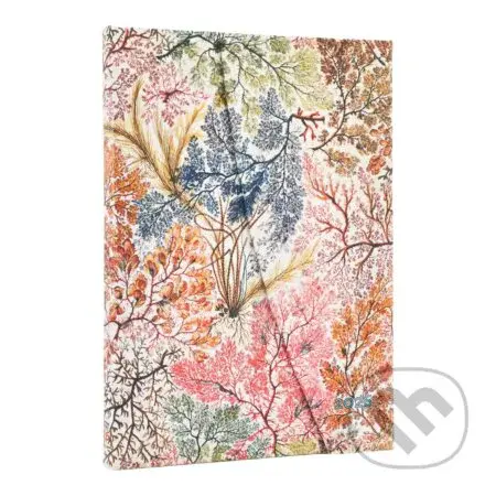 Paperblanks - týždenný diár Anemone 2026 (midi, vertikálny, magnetické zatváranie)