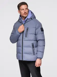 Ombre pánska zateplená prešívaná bunda