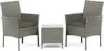 AUTRONIC Zahradní set 1+2, polyratan, šedá, AZS-A1102 GREY