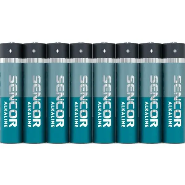 Sencor SBA LR03 8S AAA ALK Alkalické batérie, modrá, veľkosť