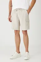 Lněné kraťasy Medicine pánské, béžová barva