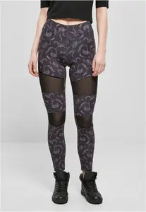 Dámské legíny Tech Mesh AOP blackpaisley