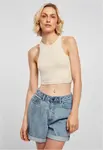 Dámská měkká tráva Cropped Rib Top