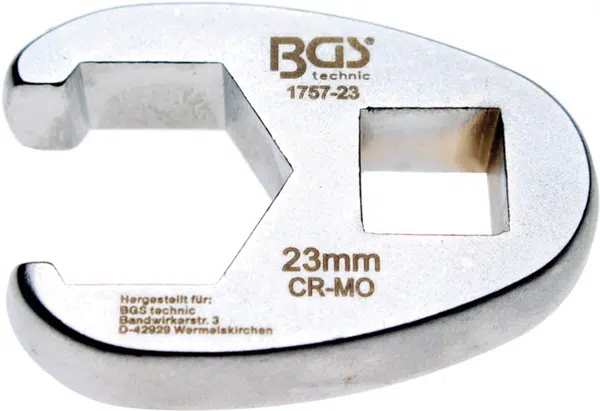 BGS technic Klíč plochý otevřený 1/2", 20 mm - BGS 1757-20 Velikost: 23 mm