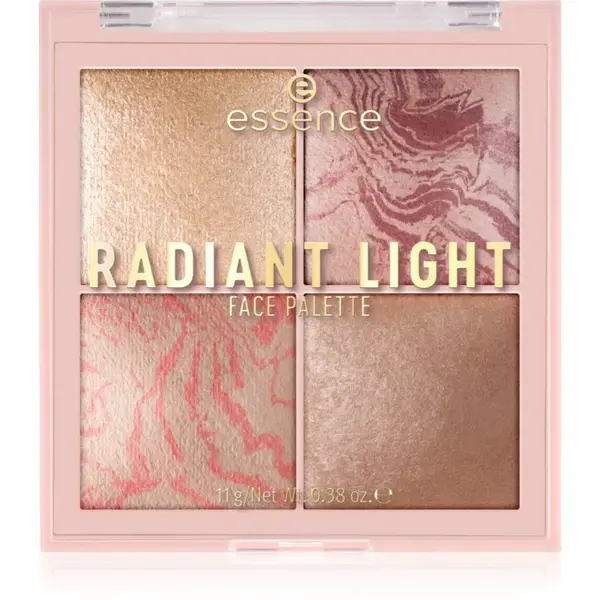 essence Radiant Light paletka rozjasňovačů a tvářenek odstín Glow Icon 11 g