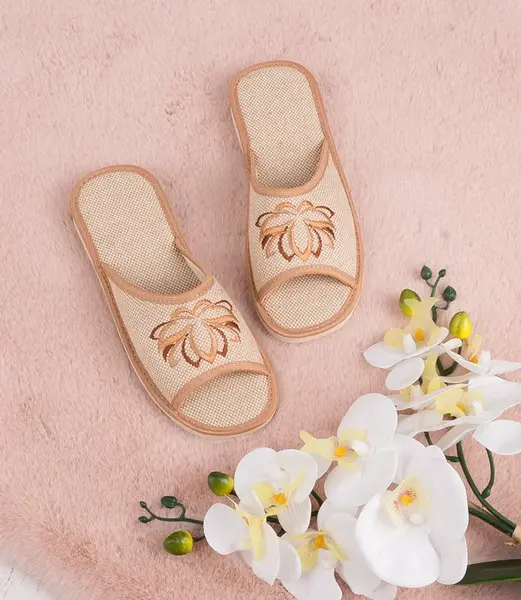 Ženy Pantofle Natural Style NS-015 Béžový Lotus