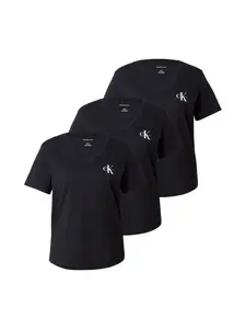 Calvin Klein Jeans Tričko  čierna / biela