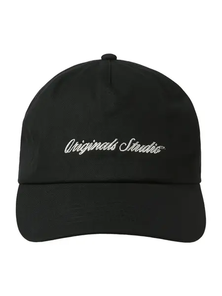 JACK & JONES Čiapka 'JACFRAME'  čierna / biela