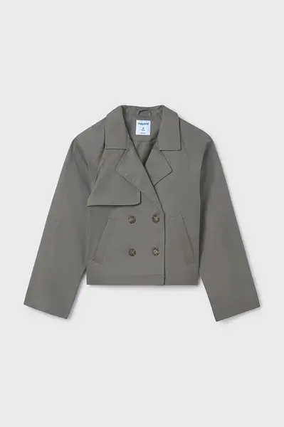 Dětská bunda Mayoral zelená barva, 6410