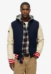 Superdry & Co Prechodná bunda  béžová / námornícka modrá / červená