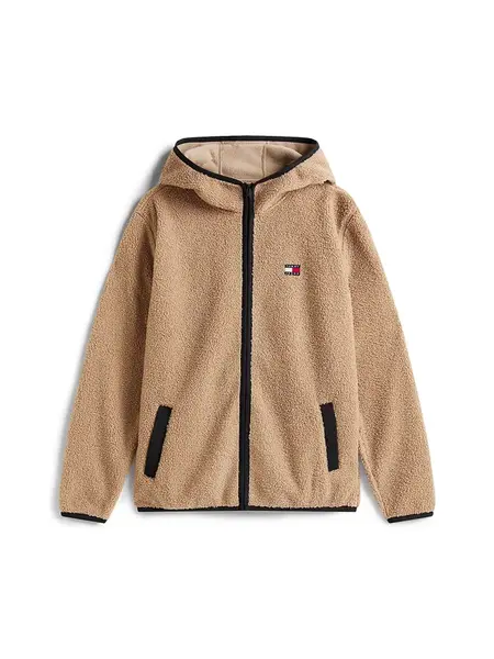 Tommy Jeans Prechodná bunda  tmavošedá
