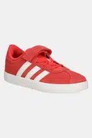 Dětské semišové sneakers boty adidas VL COURT 3.0 oranžová barva, JH6314
