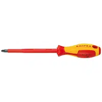 Šroubovák křížový (Pozidriv), izolovaný 1000V, PZ2, délka 212 mm - KNIPEX 98 25 02 Délka: 270 mm, Velikost: PZ3, Provedení: Standardní