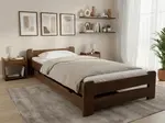 Postel Emily 90 x 200 cm, dub Rošt: S lamelovým roštem, Matrace: Bez matrace