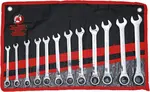 BGS Do it yourself Očkoploché ráčnové klíče 8-19 mm, sada 12 dílů v obalu