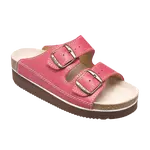 SANTÉ Dámské pantofle N/25/C30/H/K/CP ČERVENÁ v.37