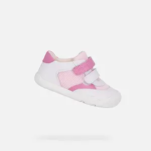 Bílé dívčí barefoot tenisky Geox