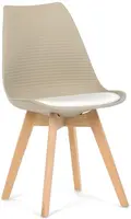 AUTRONIC jídelní židle CT-X7055 WT béžovo-bílá
