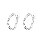 Lotus Silver Elegantní stříbrné náušnice kruhy LP3279-4/1