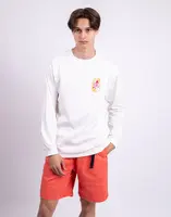 Tričko Gramicci Thumbprint L/S Tee WHITE