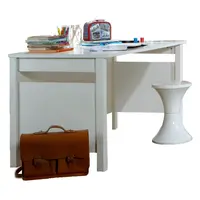 PSACÍ STŮL, bílá, 140/73/70 cm