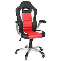 MID.YOU HERNÍ ŽIDLE, vzhled kůže, červená, černá, bílá