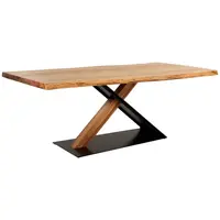 Linea Natura JÍDELNÍ STŮL, akácie, černá, barvy akácie, 200/100/76 cm