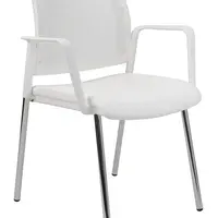ALBA konferenční židle KENT PROKUR síť, bílý plast
