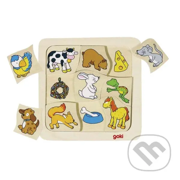 Puzzle: Čo jedia? - hra z kategorie Maxi dieliky